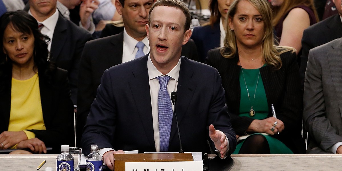 Mark Zuckerberg był przesłuchiwany przez komisje Senatu USA przez ponad pięć godzin, we wtorek 10 kwietnia 2018 r.