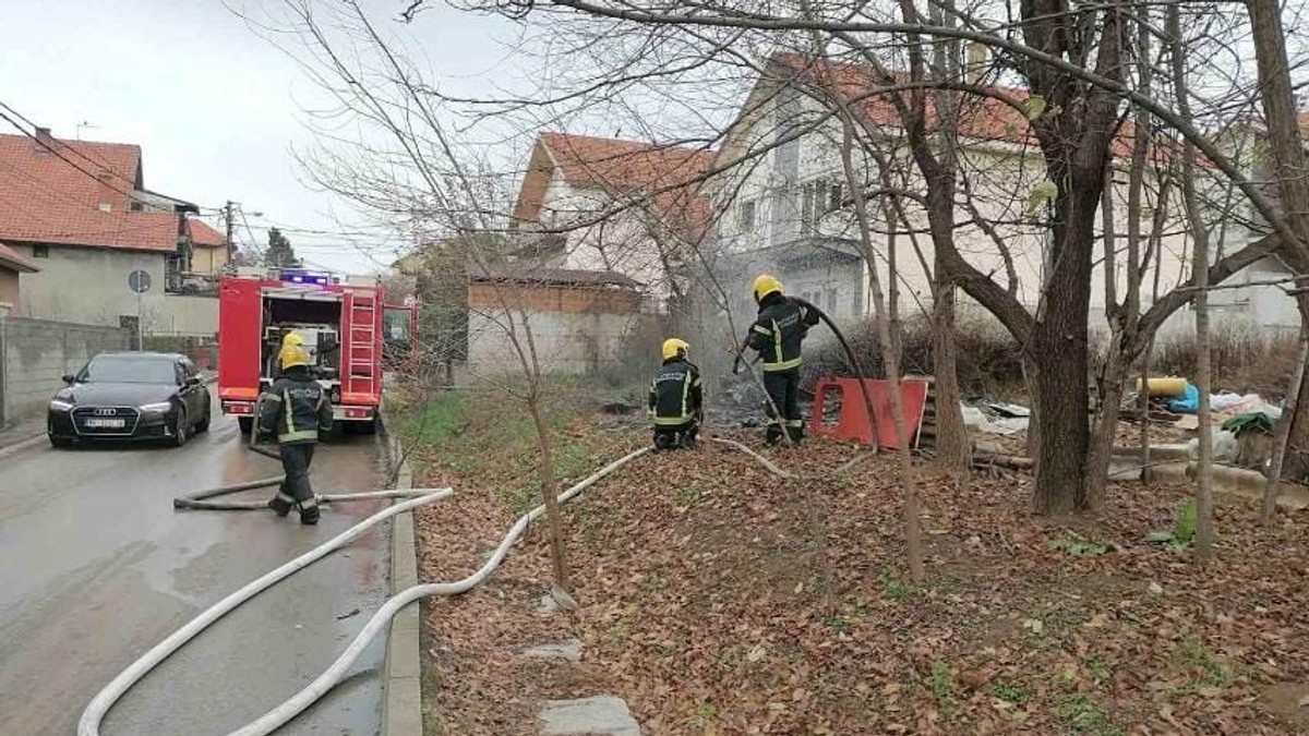 Gašenje požara u Kaluđerici