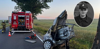 Cała wieś we łzach. Straszna śmierć młodego strażaka. Druh Kacper zginął w wypadku