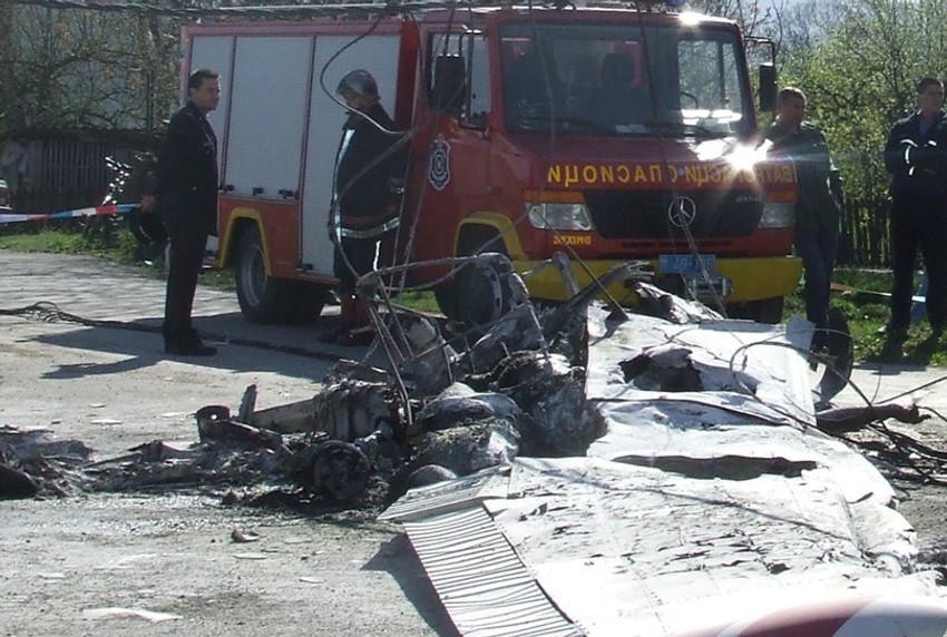 Cesna koja se srušila u Mrčajevcima 2011.