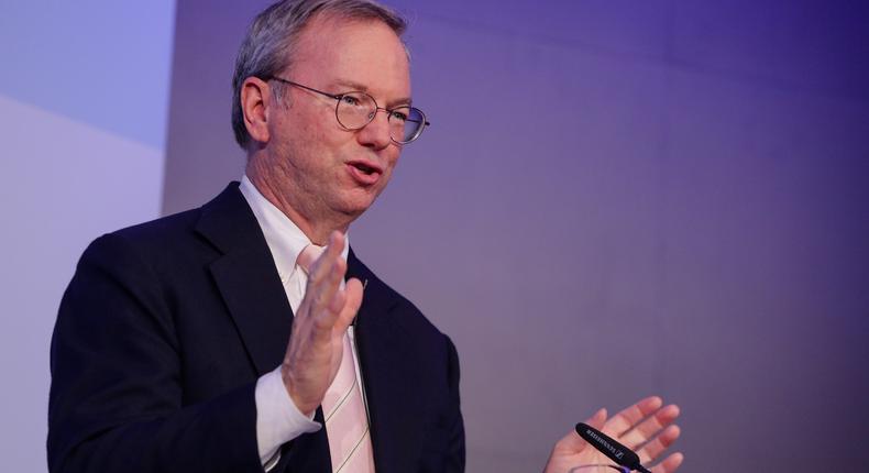 Since leaving Google, Eric Schmidt has invested in tech and AI firms like Anthropic. Christian Marquardt/Getty