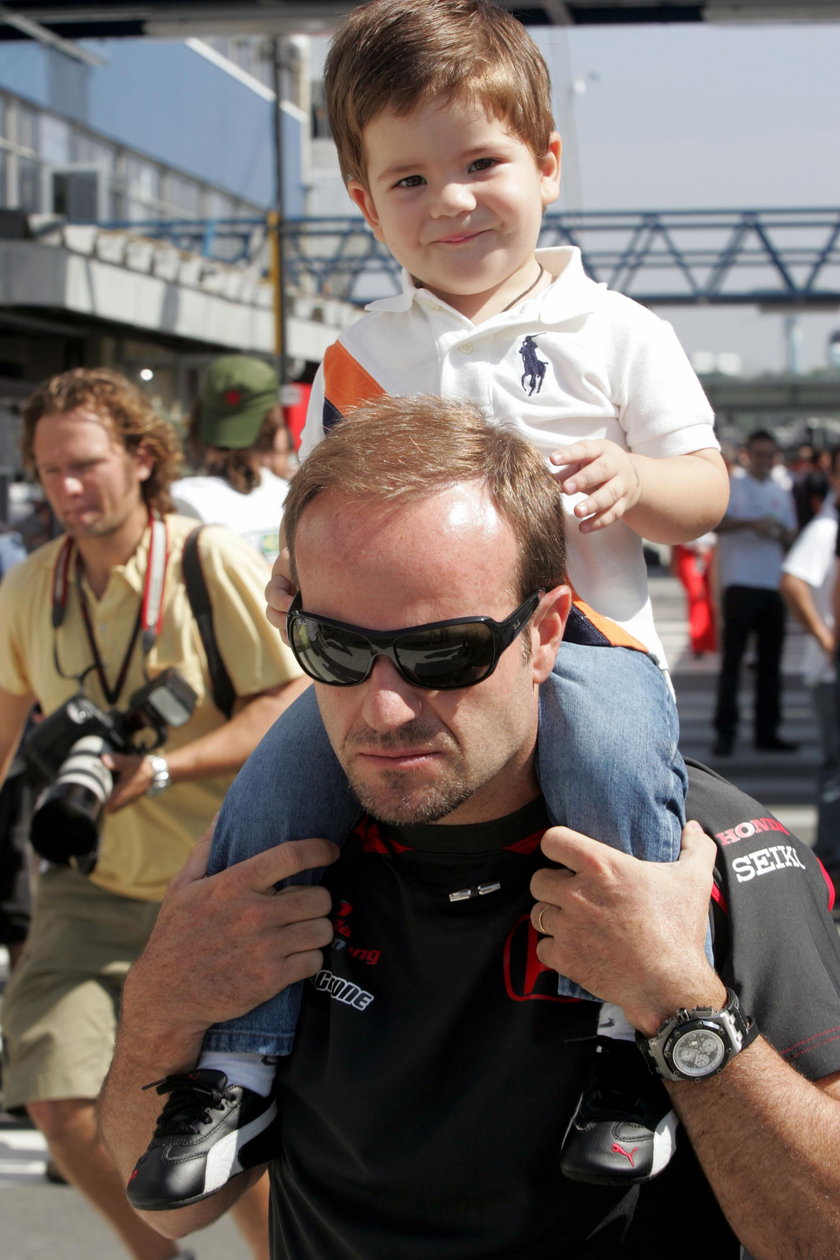 Rubens Barrichello z synem Eduardo