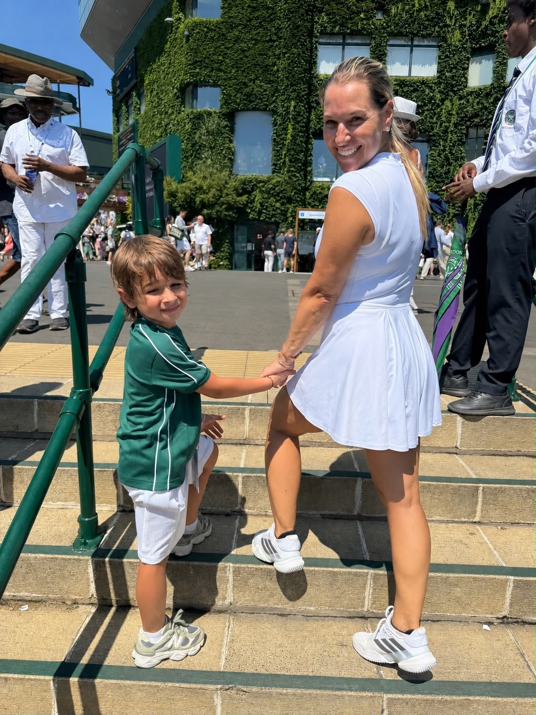 Dominika Cibulková so synom Jakubkom. 