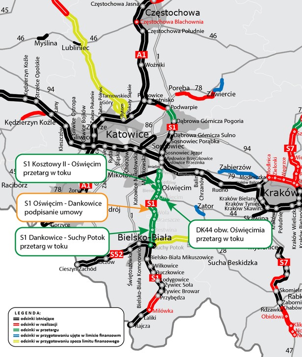 Jest umowa na kolejny odcinek trasy S1. To największa inwestycja drogowa w woj. śląskim [MAPA]