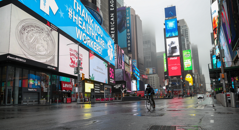 times square empty