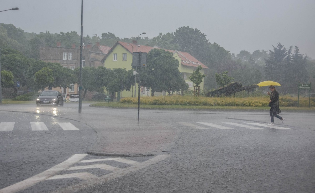 Ulewa w Zielonej Górze