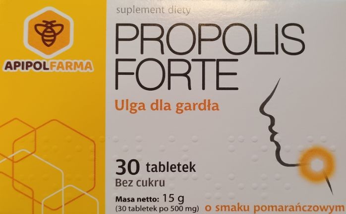 Propolis_Forte_suplement_diety,_30_tabletek_o_smaku_pomarańczowym