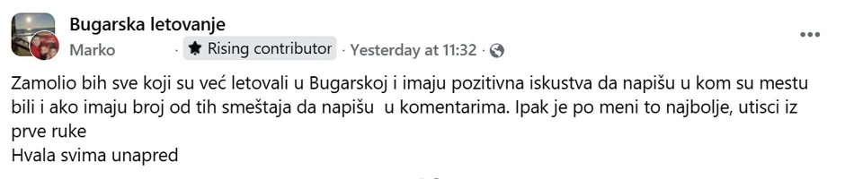 Fejsbuk objava