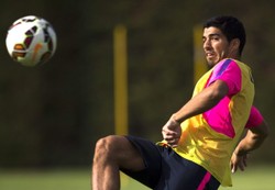 Liga hiszpańska: Luis Suarez po pierwszym treningu w Barcelonie. ZDJĘCIA