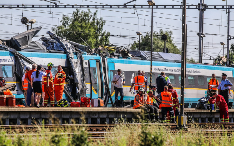 Polak spowodował katastrofę pociągu pendolino w Studence w Czechach