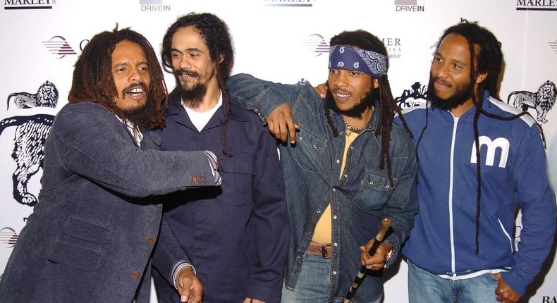 Rohan Marley, Damian Marley Stephen Marley and Ziggy Marley