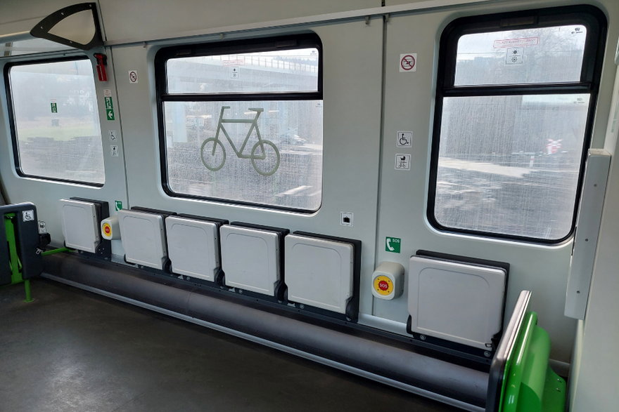 Przestrzeń na rowery w pociągu