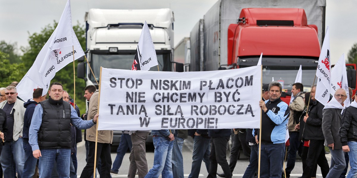 Protest związkowców Fiata