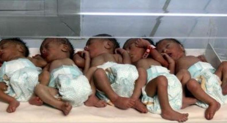 Anambra woman delivers quintuplets after 9 years of marriage, begs for help. (Photo used for the purpose of illustration)