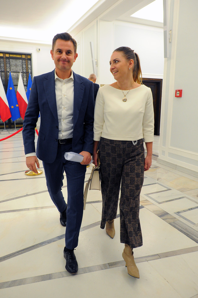 Arkadiusz Myrcha i Kinga Gajewska