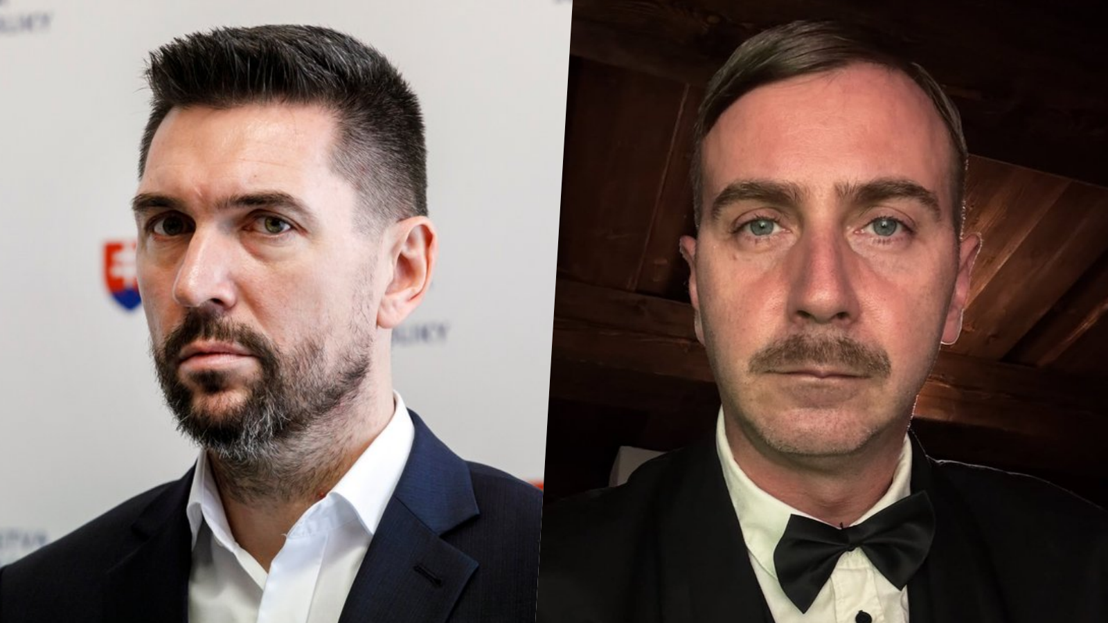 Minister pôdohospodárstva Richard Takáč a herec Štefan Martinovič.