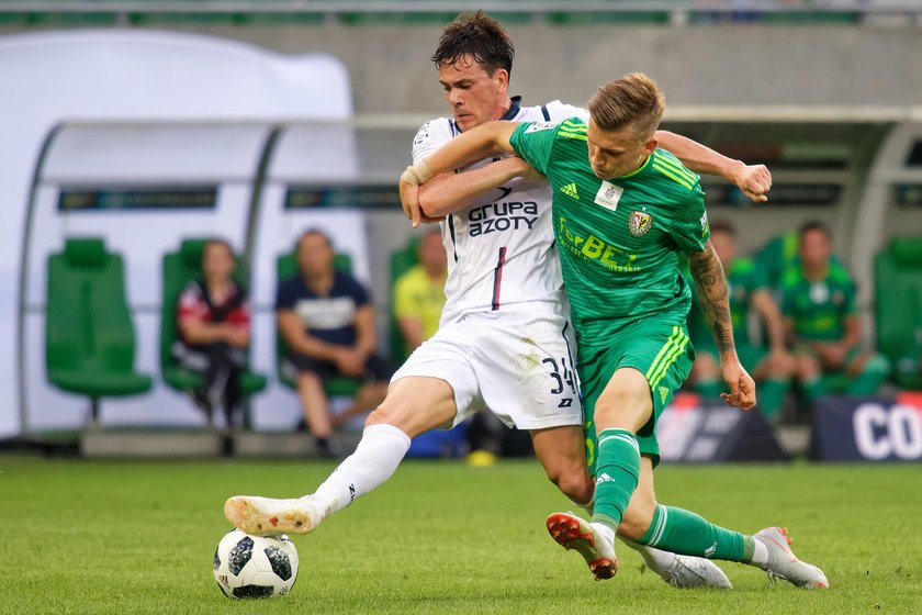 Pilka nozna. Ekstraklasa. Slask Wroclaw - Cracovia Krakow . 21.07.2018