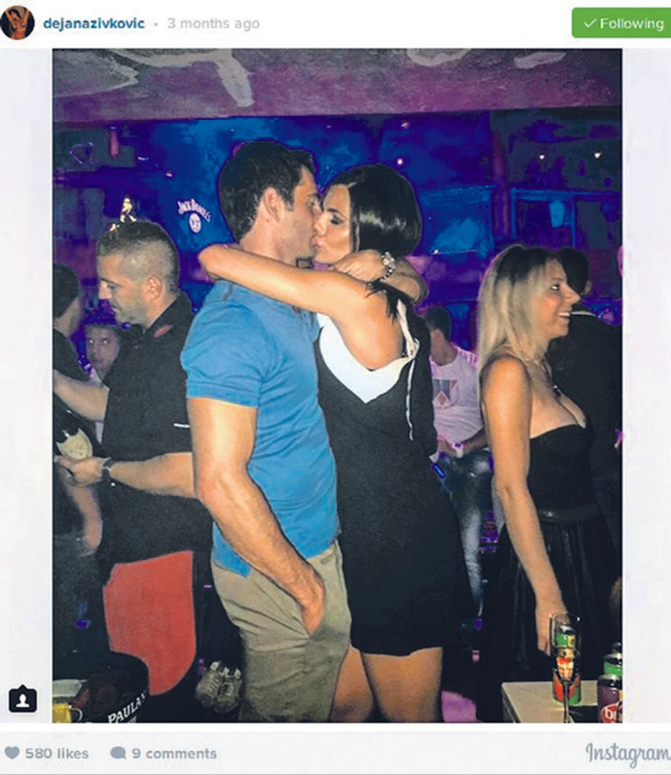 Dejana Živković i Jovica Vukotić iz vremena kada su bili u vezi