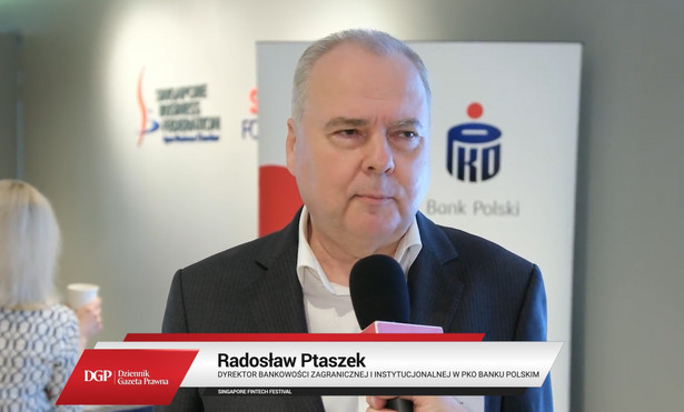 Radosław Ptaszek- Dyrektor Bankowości Zagranicznej i Instytucjonalnej w PKO Banku Polskim- Singapur Fintech Festival 2023