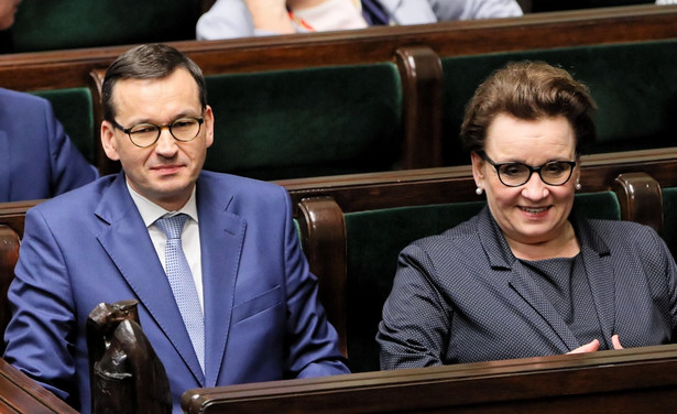 Premier Mateusz Morawiecki i minister Anna Zalewska