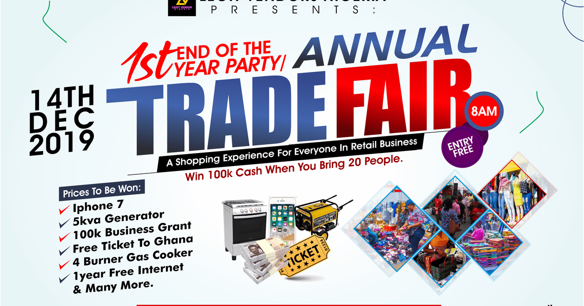 Legit Vendors Trade Fair is about to shut Lagos down this December