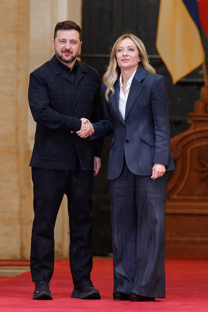 Đorđa Meloni i Volodimir Zelenski u Rimu
