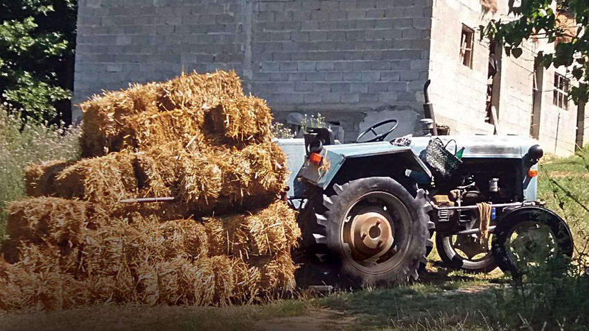 Traktor na kom je ubijen Raja 