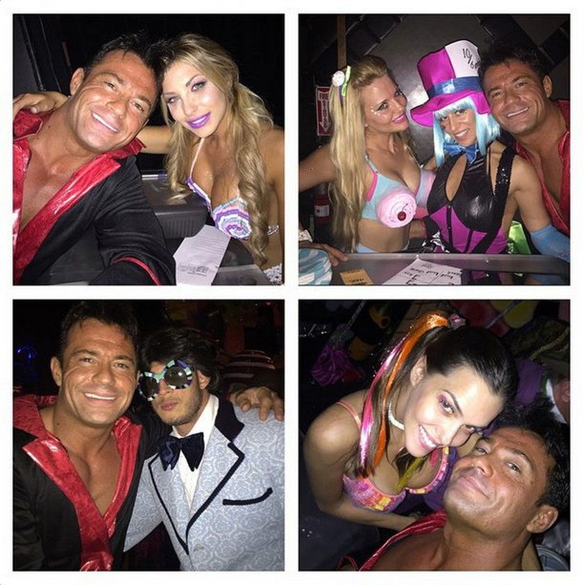 Romain Zago z tancerkami na instagramie