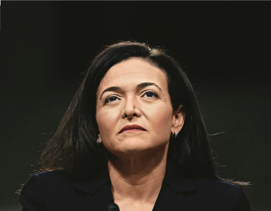 Sheryl Sandberg  podczas przesłuchania w Kongresie USA ws. ingerencji Rosji w wybory prezydenckie w 2016 r.