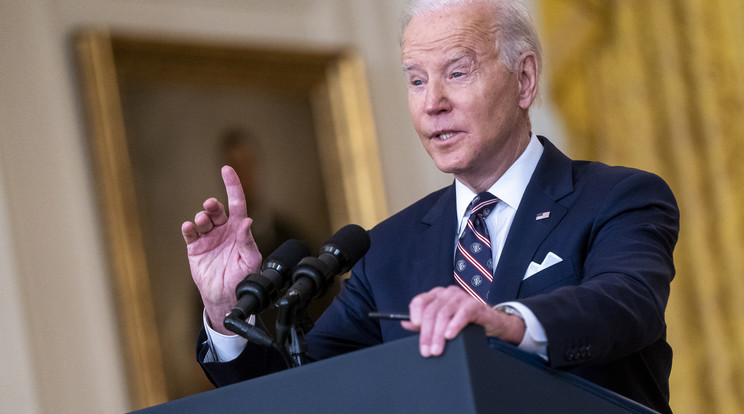 Joe Biden bejelentette az Oroszországgal szembeni szankciókat /Fotó: EPA/SHAWN THEW