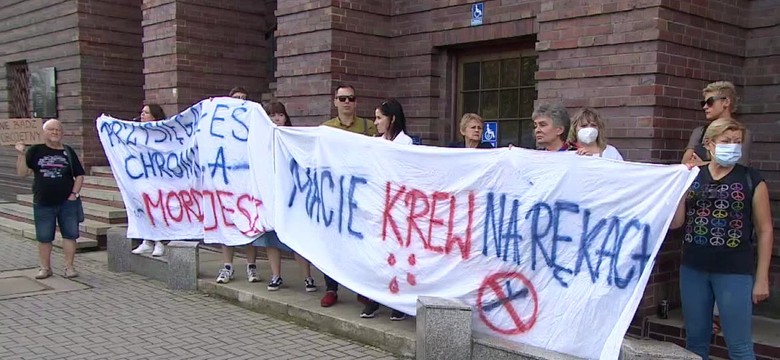 Protest przeciw brutalności policji we Wrocławiu