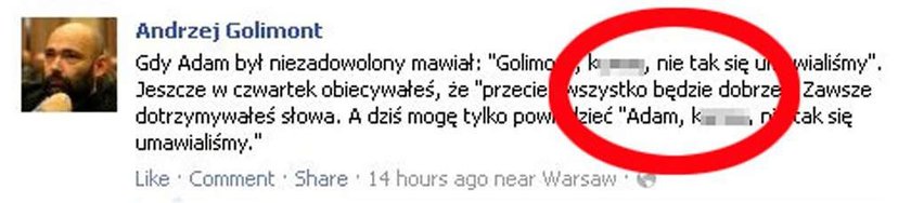 Znany polityk o Hanuszkiewiczu: Nie tak się k... umawialiśmy