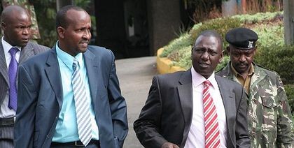 File image of DP William Ruto and Garissa MP Aden Duale
