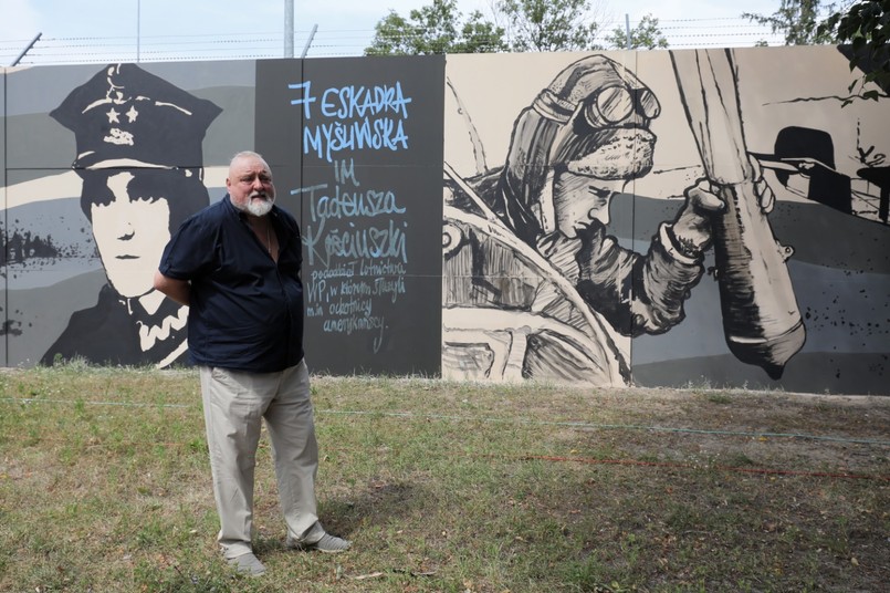 Mural poświęcony Bitwie Warszawskiej