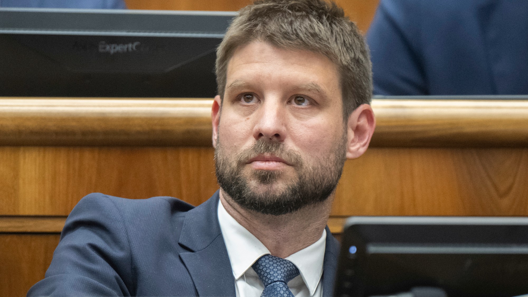 Poslanec Národnej rady (NR) SR Michal Šimečka (PS).