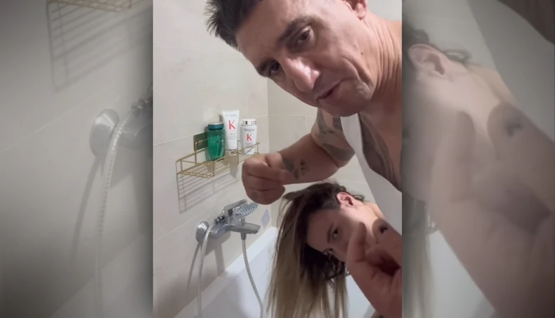 Kristijan Golubović objavio snimak kako Kristini pere kosu: "Nesposobna je i nepokretna"