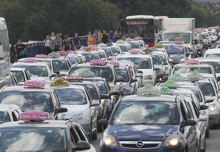 Velike gužve u centru grada