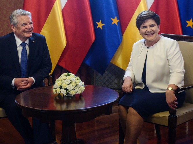 Beata Szydło i Joachim Gauck