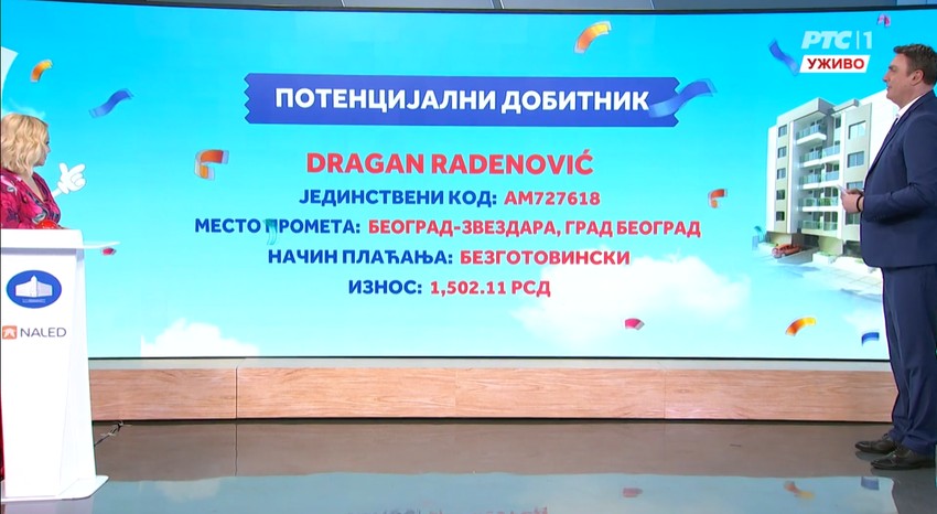 Dobitnici drugog izvlačenje u nagradnoj igri "Uzmi račun i pobedi"