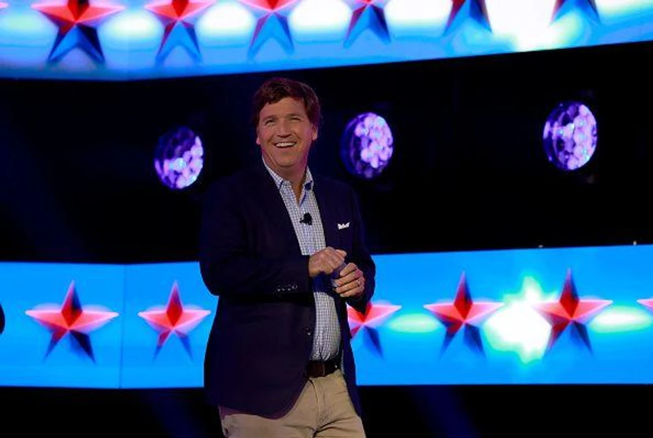 Karlson je predstavio novu medijsku kompaniju, koju je pokrenuo na platformi Iksu 2023. godine, kao ozbiljnog igrača u medijskom prostoru | Foto: Getty Images