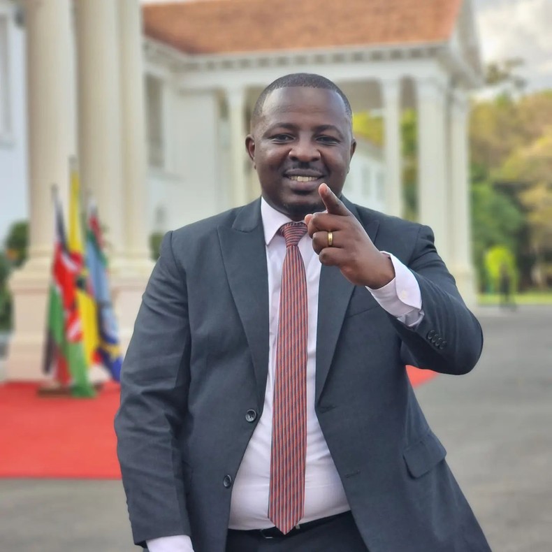 Journalist Francis Gachuri at State House.