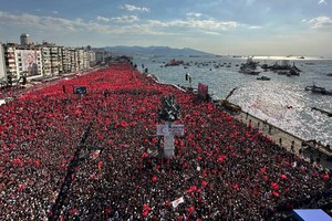 Prezydent Turcji Recep Tayyip Erdogan w Izmirze