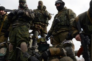 Armed pro-Russian rebels