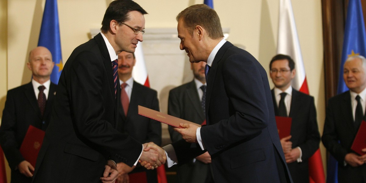 Mateusz Morawiecki i Donald Tusk