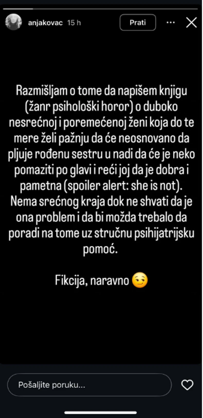 Aleksandra Kovač odgovorila Kristini na uvrede