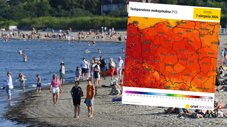 Letnia pogoda wraca do Polski. Pokaże się słońce, a w środę będzie nawet 30 st. C (mapa: meteologix.com)