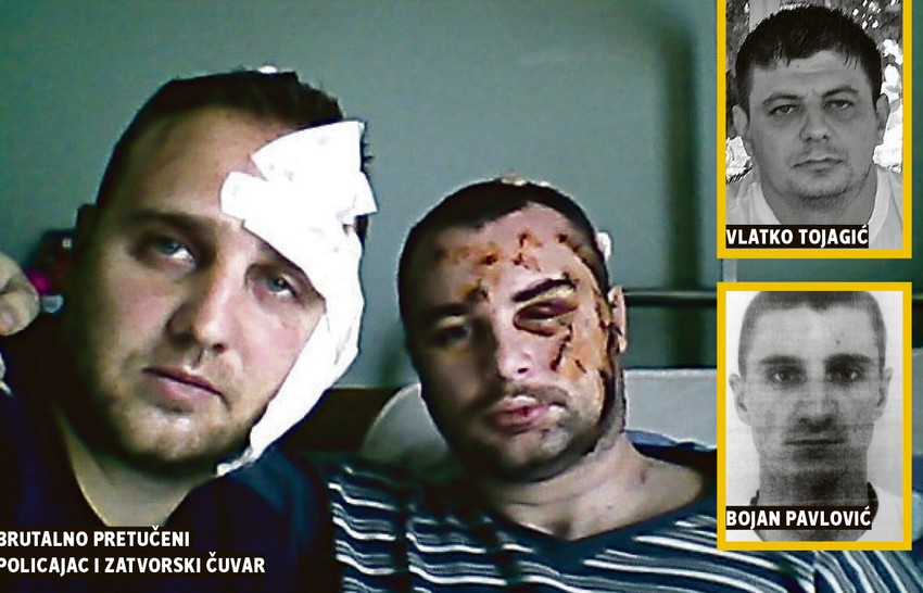 Vladimir Nedeljković i zatvorski čuvar Miroslav Manjoša