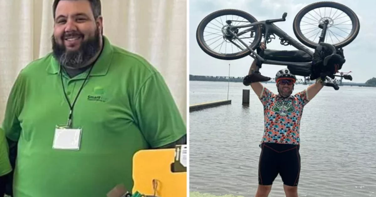 Schudł ponad 100 kilogramów. Jego sposób? Jazda na rowerze