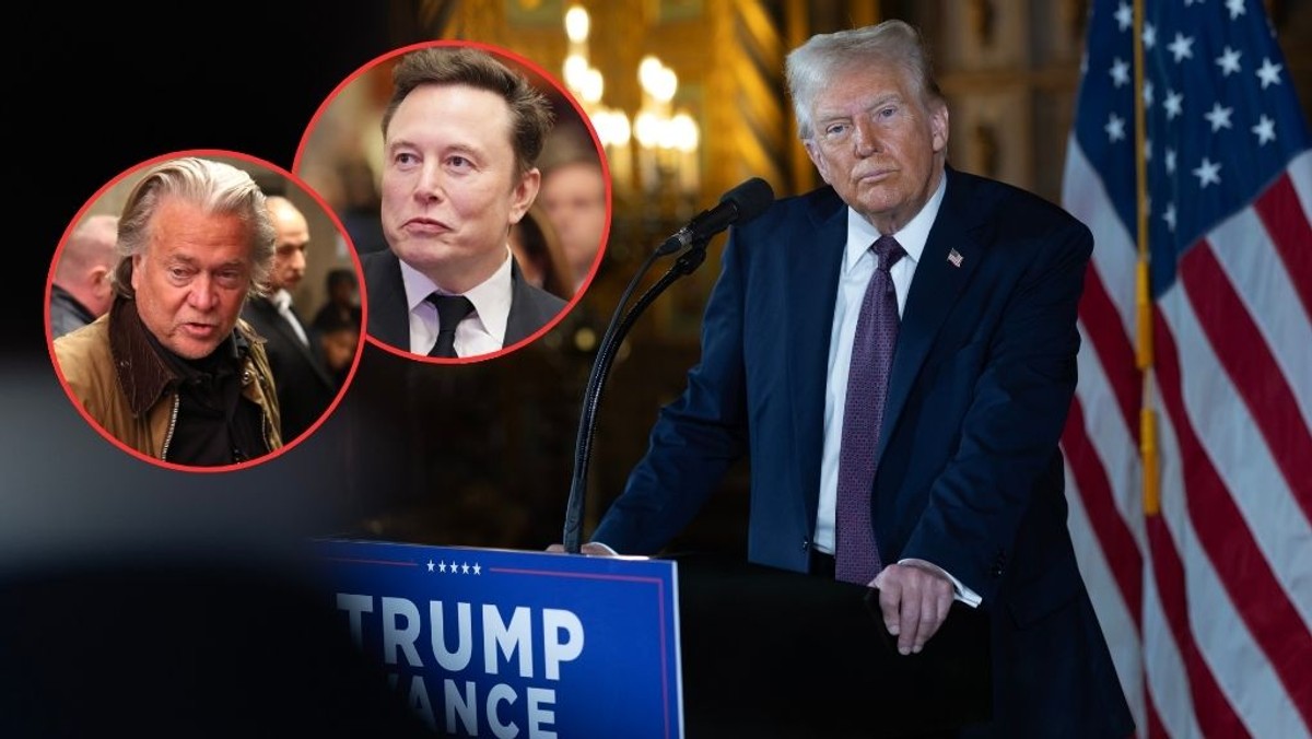 Ludzie Donalda Trumpa już skaczą sobie do gardeł, Steve Bannon ostro atakuje Elona Muska [Źródło: Onet]