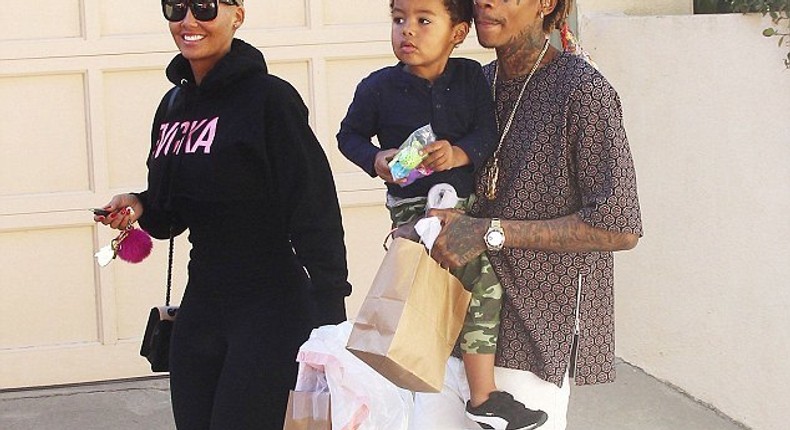 Wiz Khalifa, Amber Rose, Sebastian 